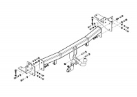 Фаркоп KI 41 для KIA Mohave 2009-2017, 2018-2020, Автос, нагрузка 2000/100 кг. С подрезкой бампера от магазина ФаркопРос